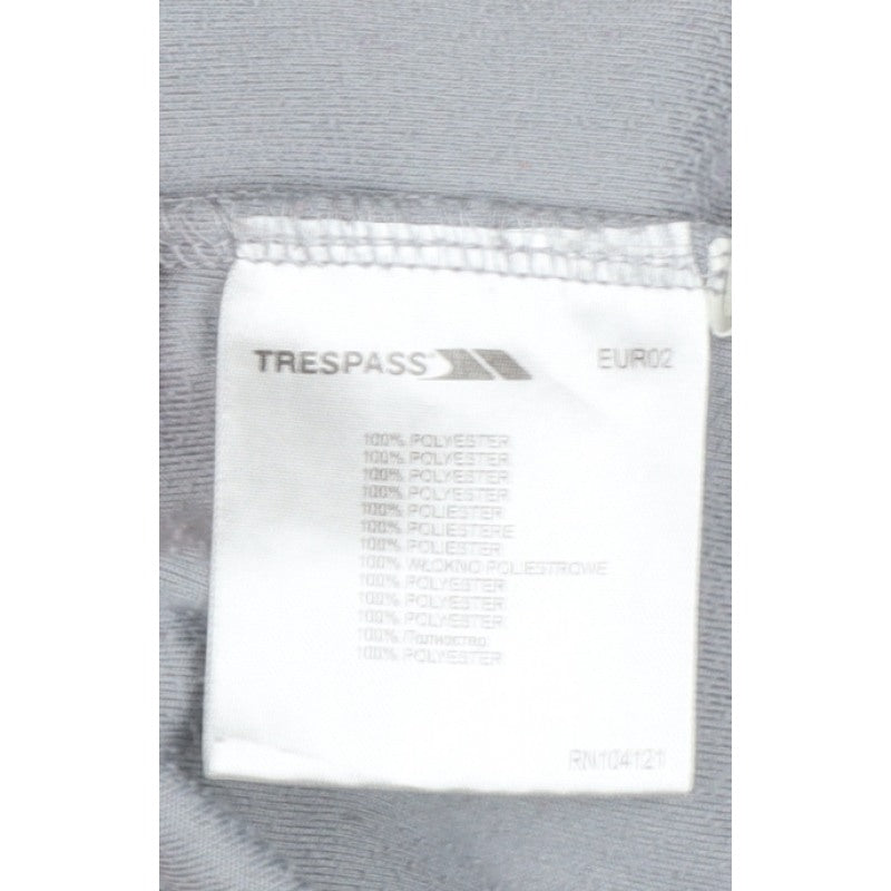 Trespass Girls Grey 11-12 Years Pullover 1/2 Zip Fleece Sweatshirt