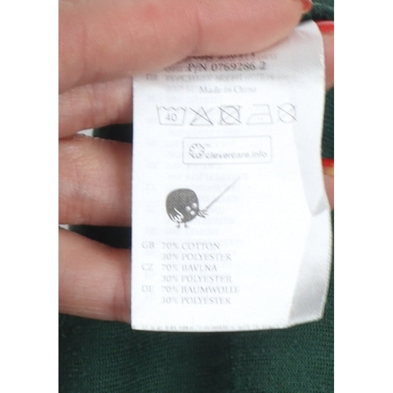 Monki Women’s Green 2XS Corduroy Pullover Sweatshirt