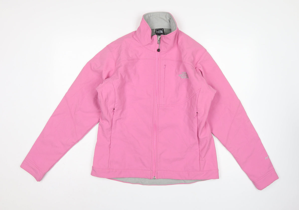 The North Face Women Pink M Apex Soft Shell Full Zip Jacket