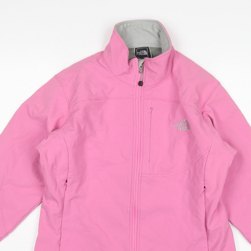 The North Face Women Pink M Apex Soft Shell Full Zip Jacket