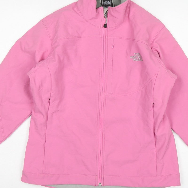 The North Face Women Pink M Apex Soft Shell Full Zip Jacket