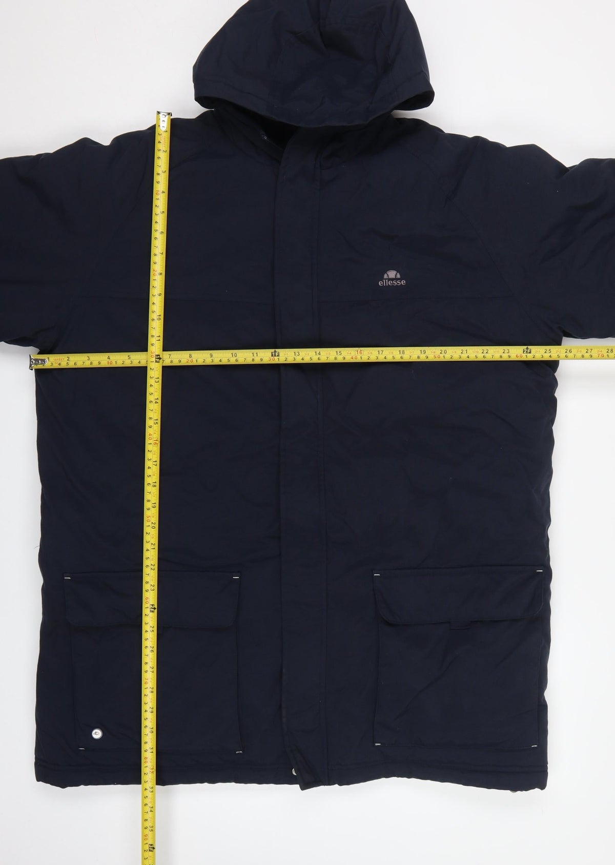 Ellesse Men's Navy XL Hooded Insulated Giacomo Parka Jacket