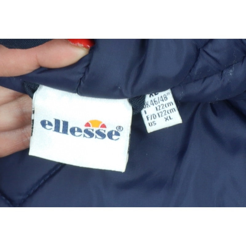Ellesse Men's Navy XL Hooded Insulated Giacomo Parka Jacket