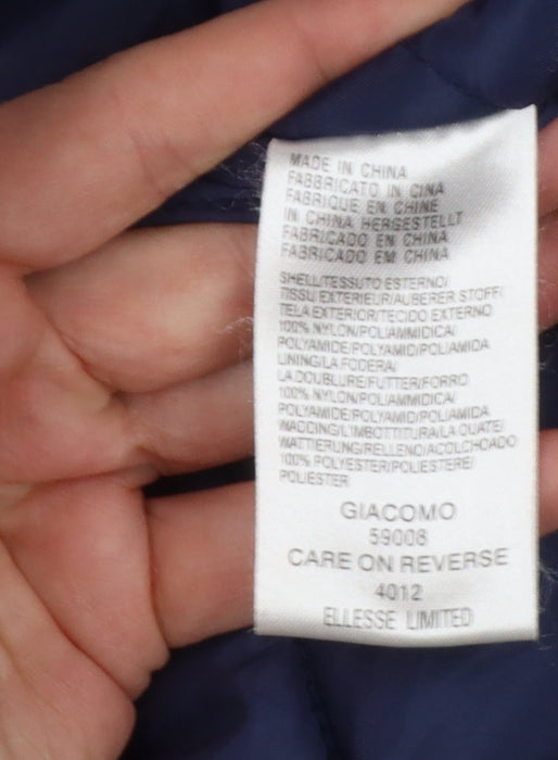 Ellesse Men's Navy XL Hooded Insulated Giacomo Parka Jacket