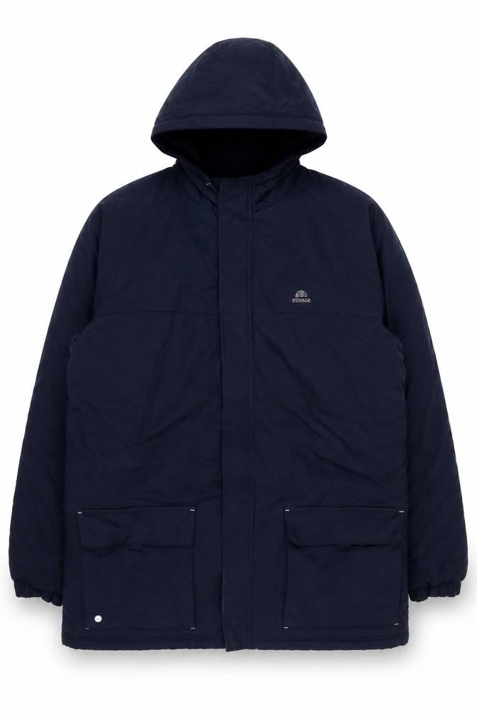 Ellesse Men's Navy XL Hooded Insulated Giacomo Parka Jacket