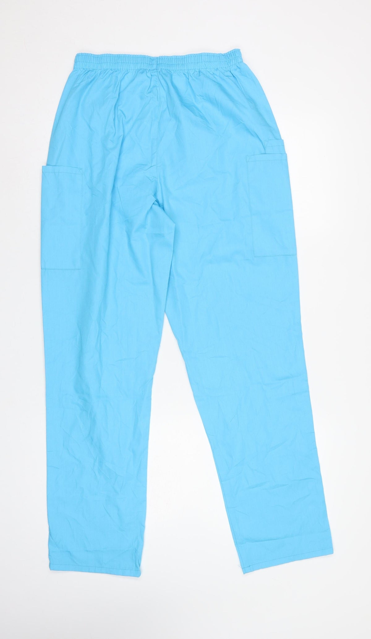 Cherokee Workwear Unisex Blue Size S Cargo Scrub Trousers Elastic Waist