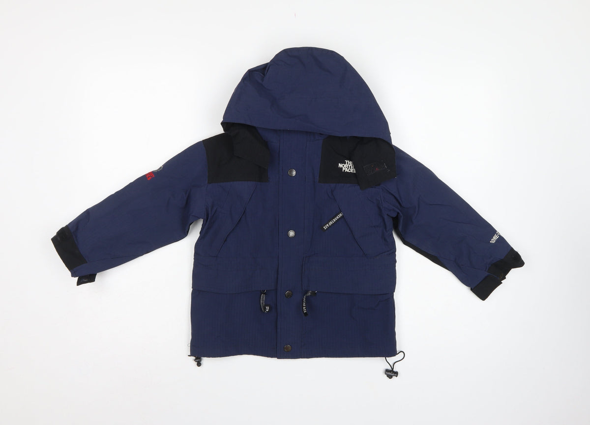 The North Face Boys Blue XS Gore-Tex Hooded Ski Jacket Waterproof