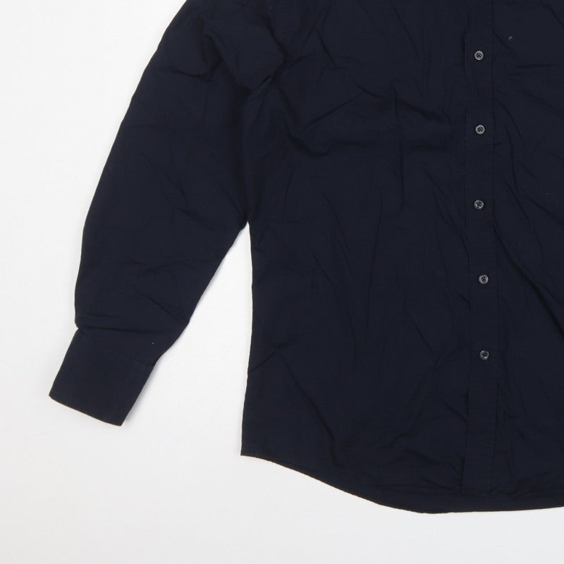 Ben Sherman Men's Blue L Long Sleeve Button-Up Casual Shirt