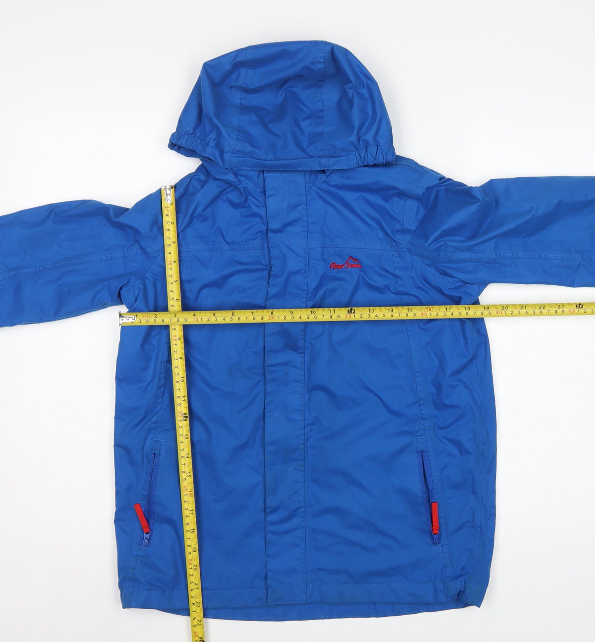 Peter Storm Boys Blue 13 Years Hooded Windbreaker Jacket Full Zip