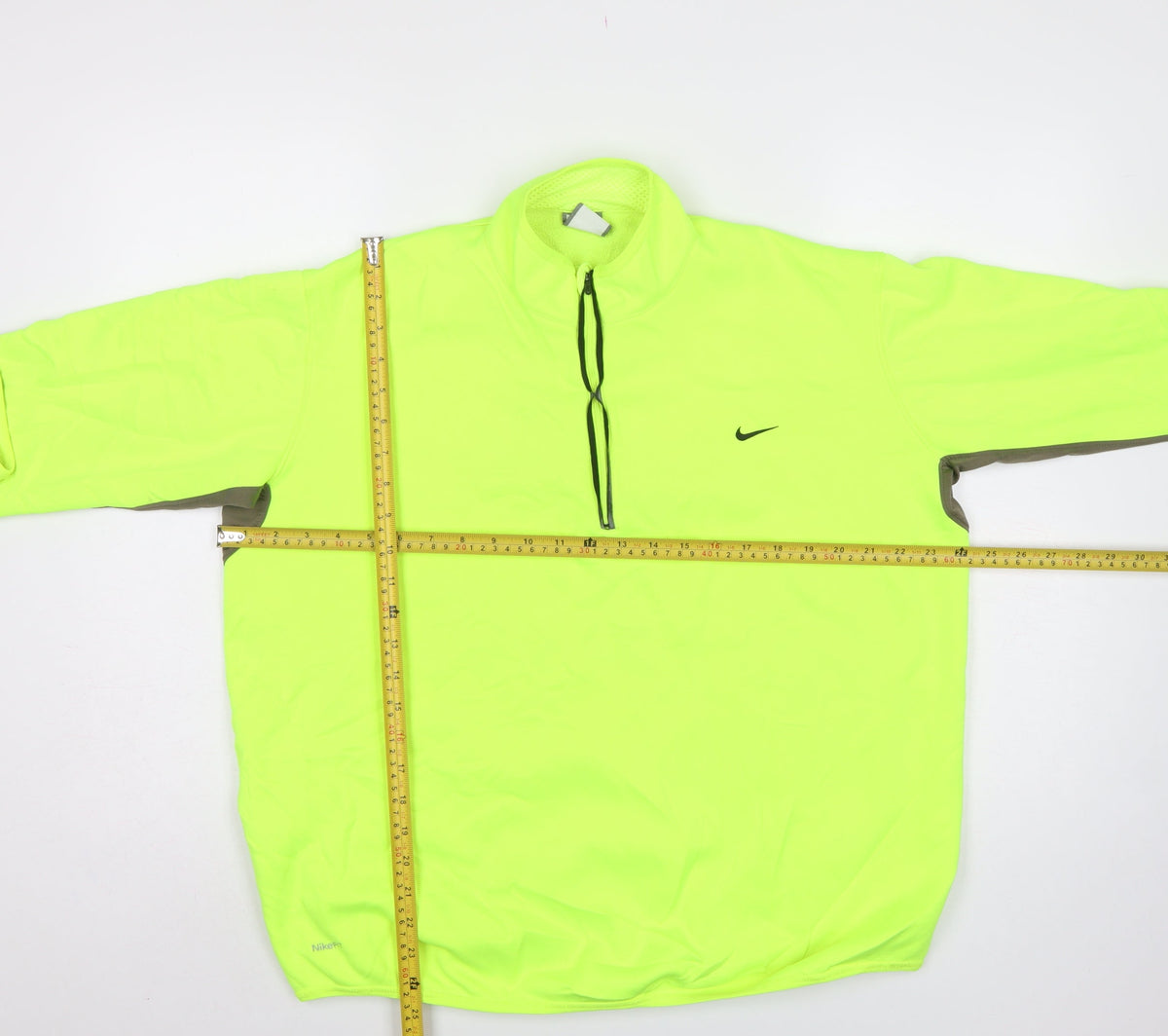 Nike Men’s Yellow XL 1/2 Zip Running Sweatshirt High Neck