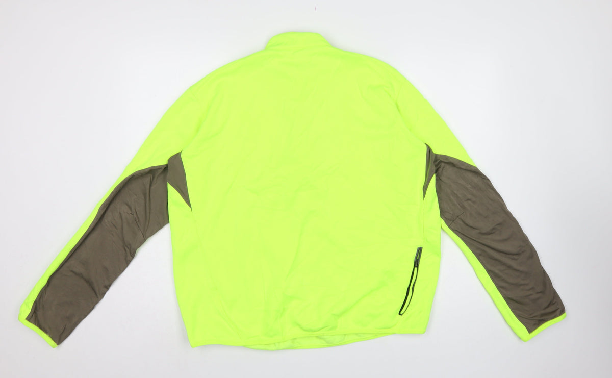 Nike Men’s Yellow XL 1/2 Zip Running Sweatshirt High Neck