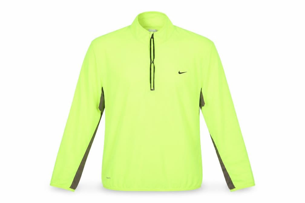 Nike Men’s Yellow XL 1/2 Zip Running Sweatshirt High Neck