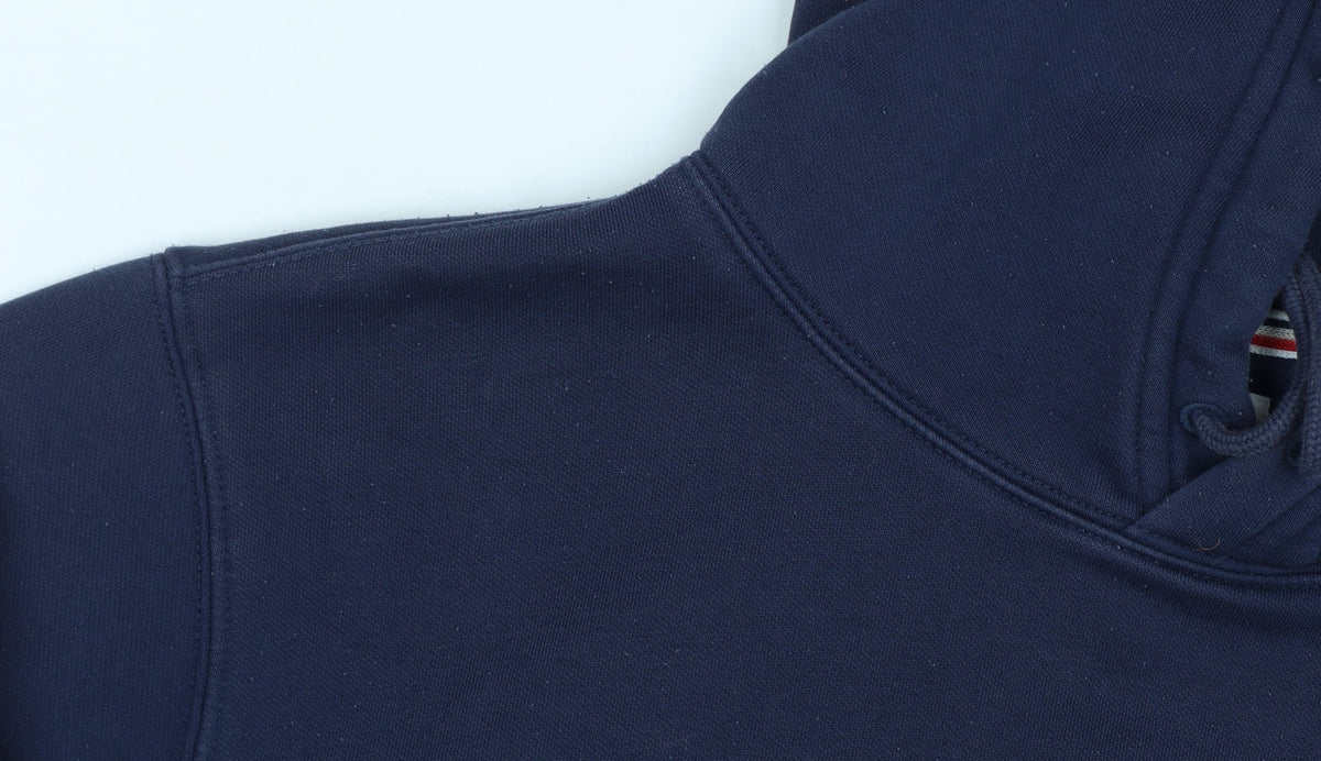 Tommy Jeans Men’s Blue M Pullover Hoodie Logo Fleece Kangaroo Pocket
