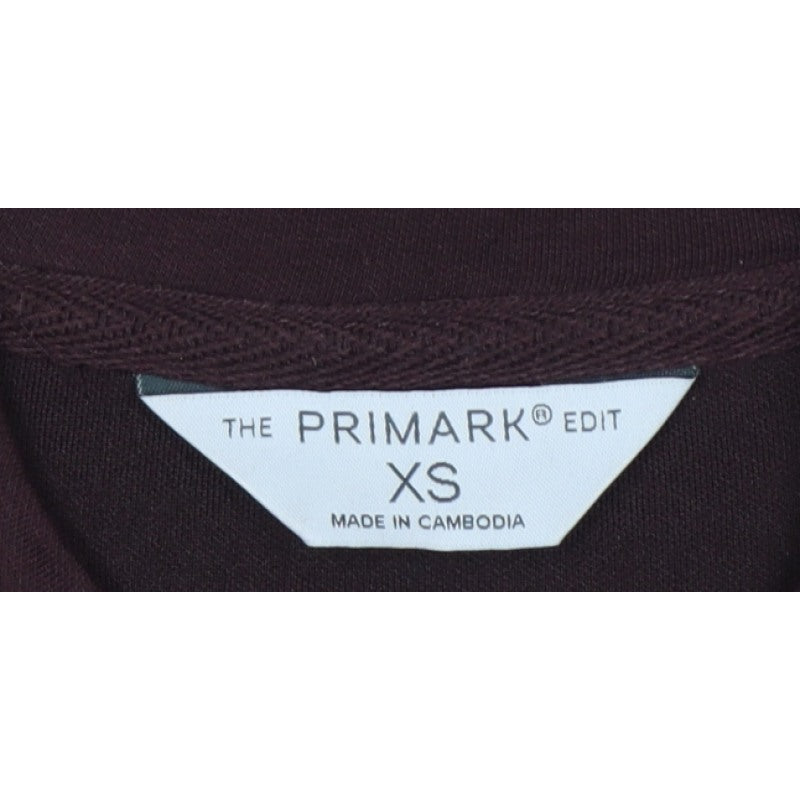 Primark Edit Women’s Brown XS Full Zip Sweatshirt Jacket Pockets
