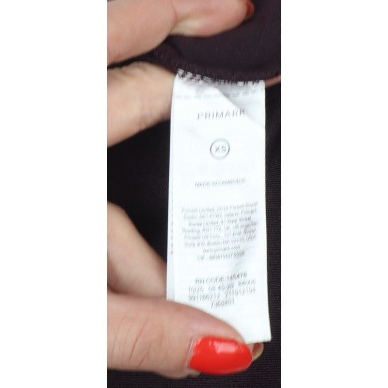 Primark Edit Women’s Brown XS Full Zip Sweatshirt Jacket Pockets