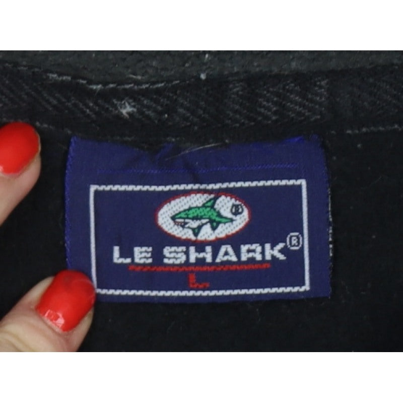 Leshark Men's Black L 1/4 Zip Fleece Pullover Sweatshirt