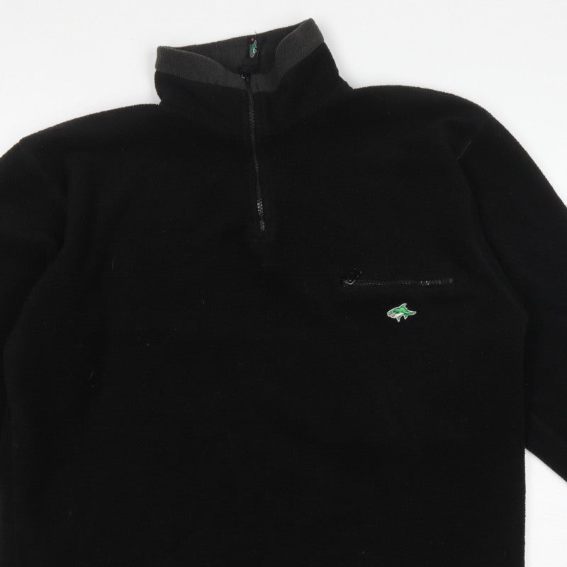 Leshark Men's Black L 1/4 Zip Fleece Pullover Sweatshirt