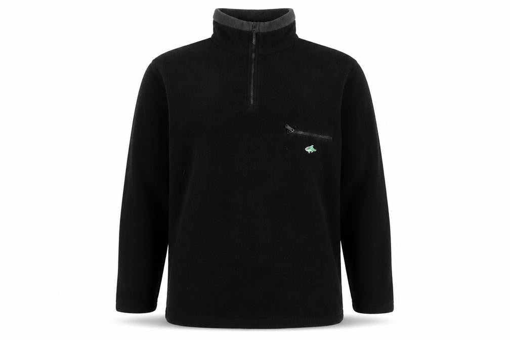 Leshark Men's Black L 1/4 Zip Fleece Pullover Sweatshirt