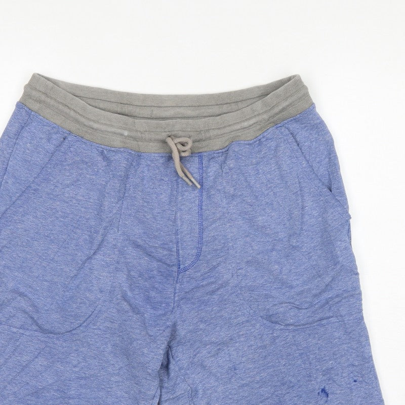 Under Armour Men's Blue L Loose Sweat Shorts Drawstring Pockets