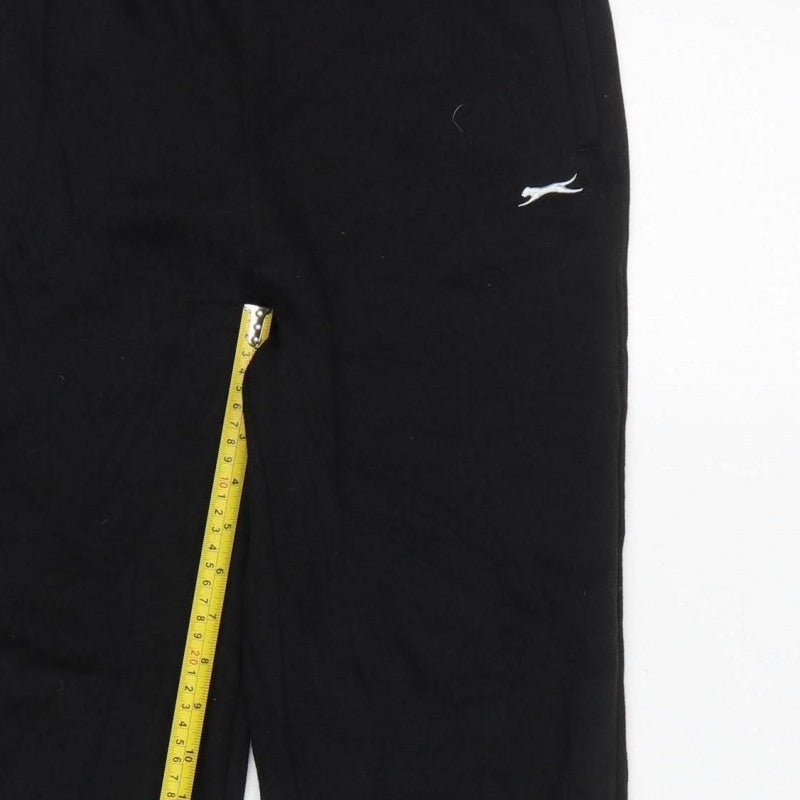 Slazenger Boys Black Jogger Trousers Age 13 Years Elastic Waist
