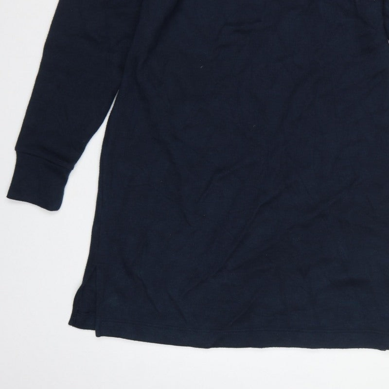 Next Women’s Navy Blue Size 14 Cowl Neck Knit Jumper Dress