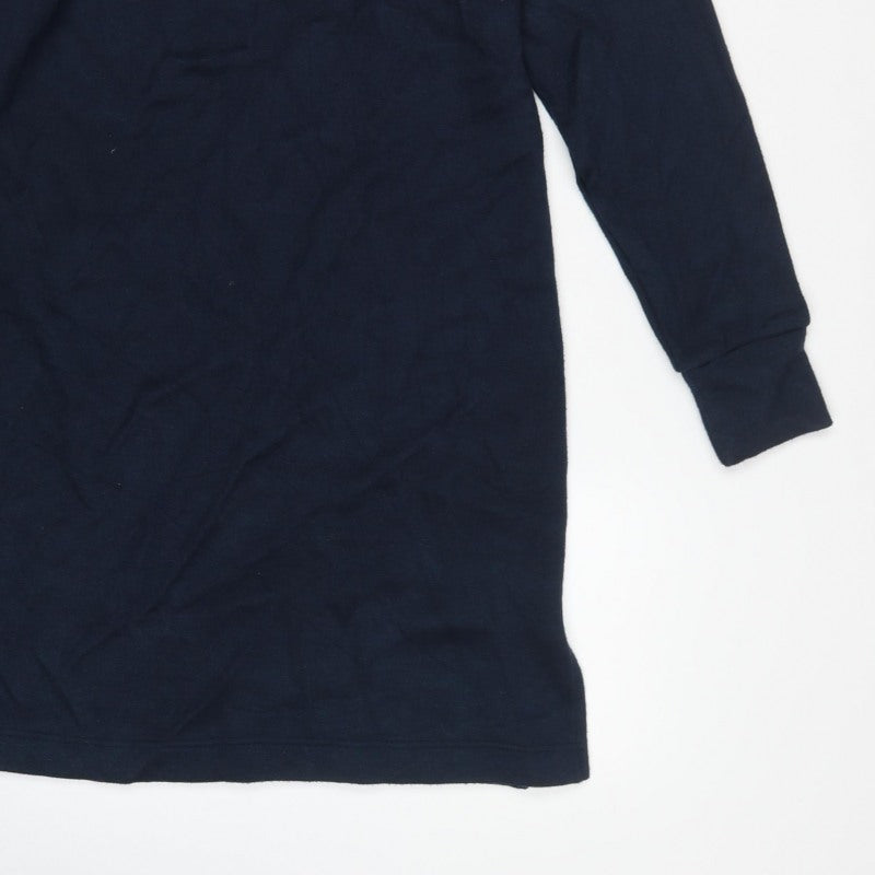 Next Women’s Navy Blue Size 14 Cowl Neck Knit Jumper Dress