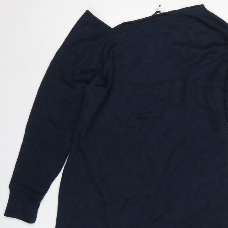 Next Women’s Navy Blue Size 14 Cowl Neck Knit Jumper Dress