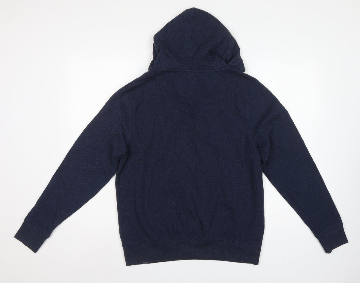 Next Men’s Navy Blue M Pullover Hoodie Drawstring Kangaroo Pocket
