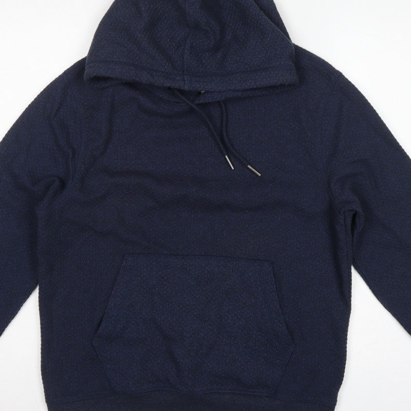 Next Men’s Navy Blue M Pullover Hoodie Drawstring Kangaroo Pocket