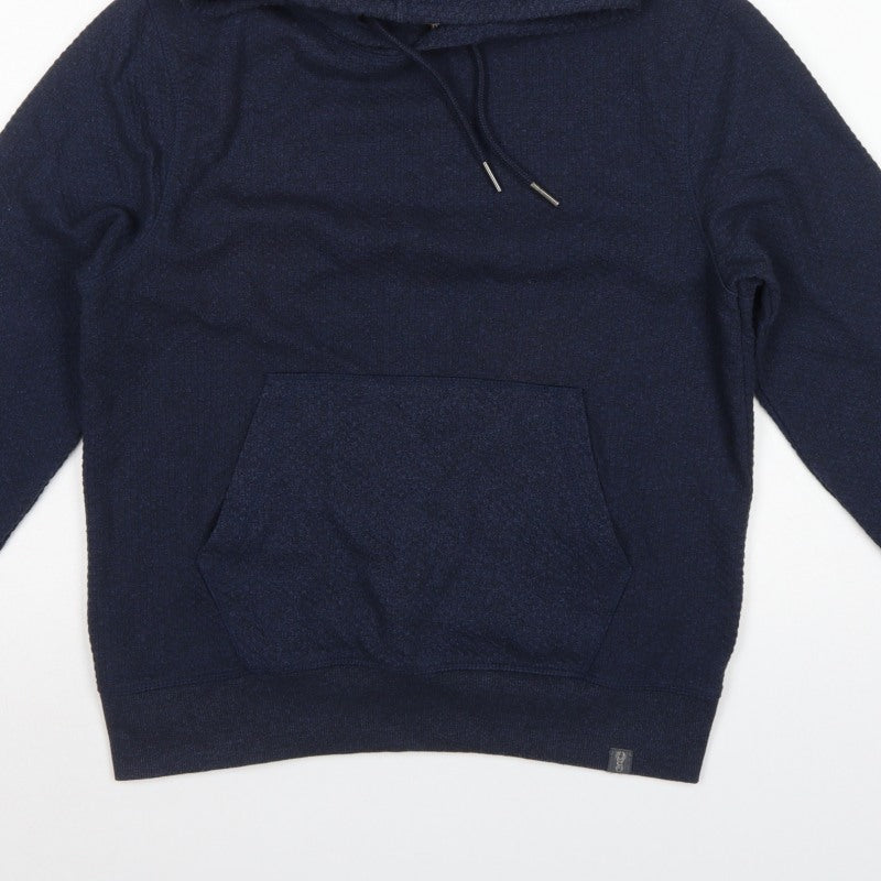 Next Men’s Navy Blue M Pullover Hoodie Drawstring Kangaroo Pocket