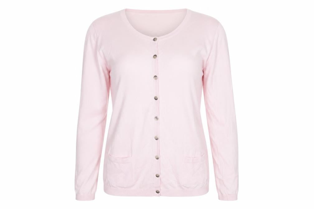Boden Women Pink UK 2 Button Front Knit Cardigan with Pockets