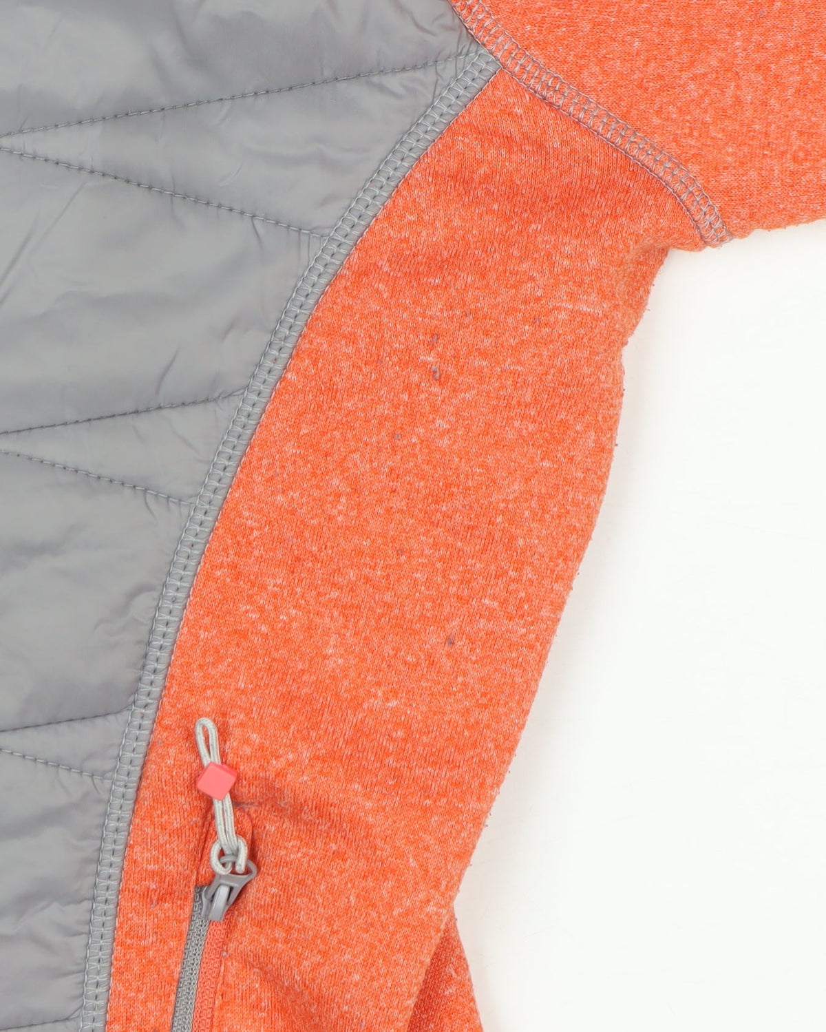 Regatta Women Orange Grey Hooded Quilted Puffer Jacket UK 18