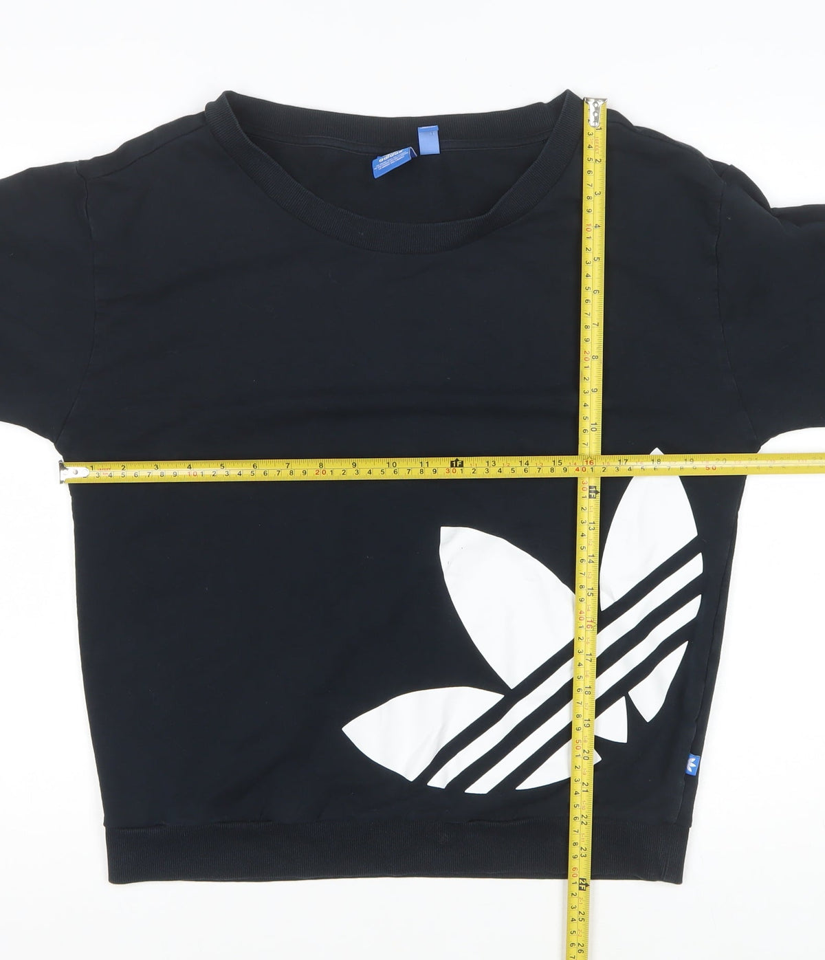 Adidas Women Black UK 12 Trefoil Pullover Basic Jacket