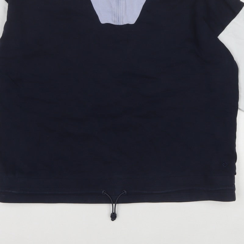 Marks and Spencer Goodmove Women’s Size 14 Blue Colourblock 1/2 Zip Sweatshirt