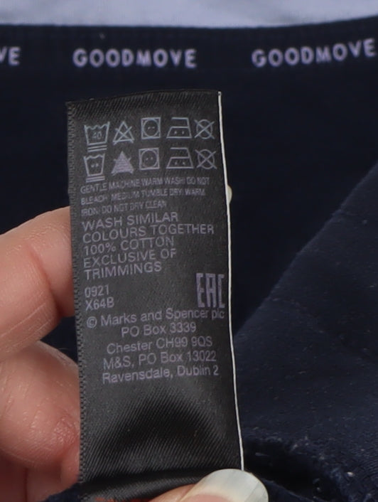 Marks and Spencer Goodmove Women’s Size 14 Blue Colourblock 1/2 Zip Sweatshirt