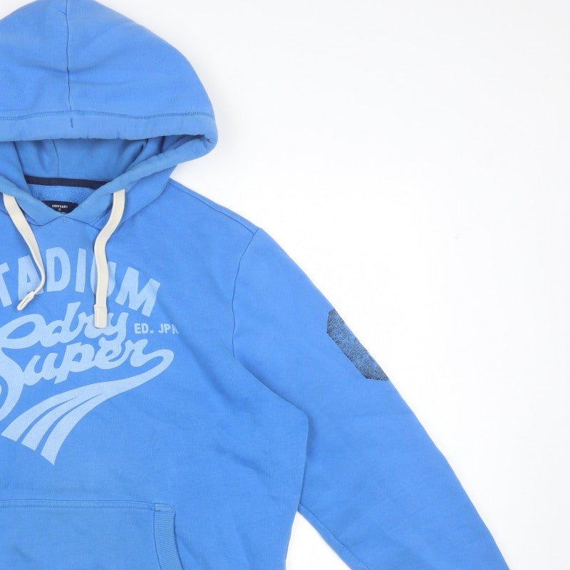 Superdry Men's Blue 2XL Pullover Graphic Stadium Hoodie