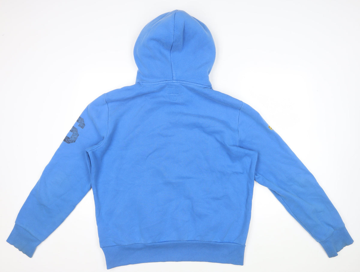 Superdry Men's Blue 2XL Pullover Graphic Stadium Hoodie