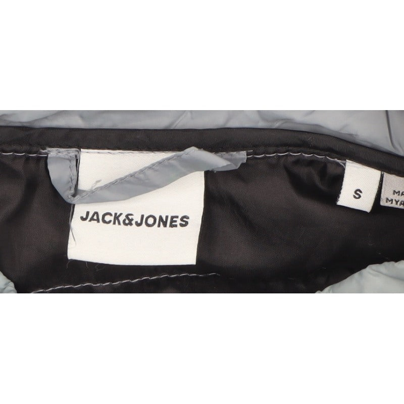 Jack & Jones Men’s Blue S Puffer Jacket Quilted Full Zip