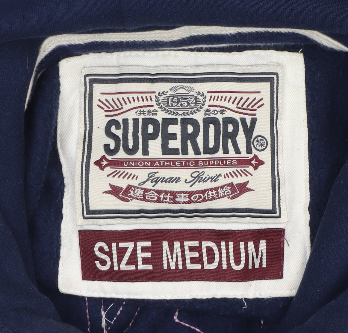 Superdry Women’s Blue Medium Japan Spirit Logo Pullover Hoodie