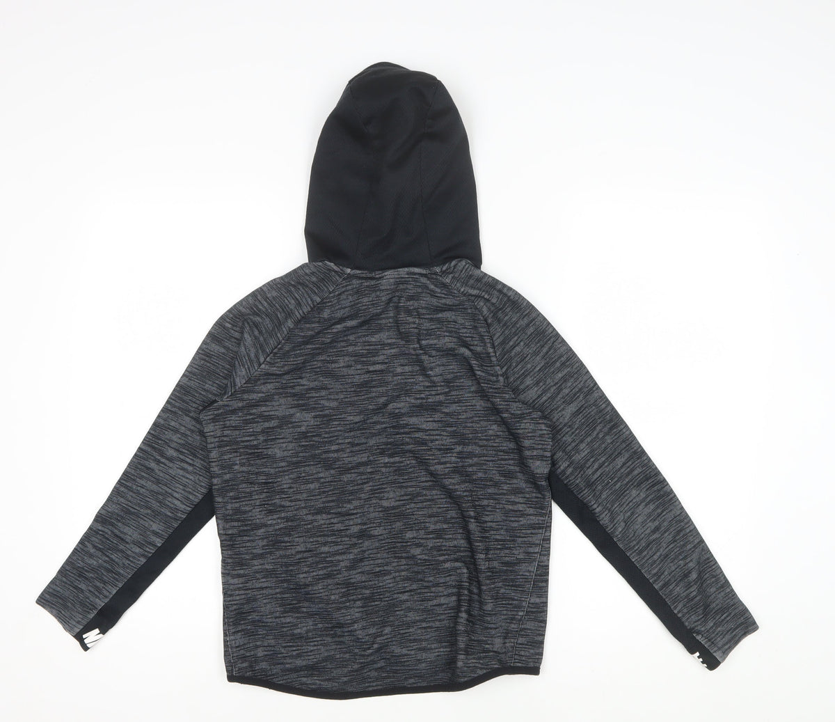 Nike Boys Grey Marl Hoodie 10-11 Years Pullover Logo Sportswear