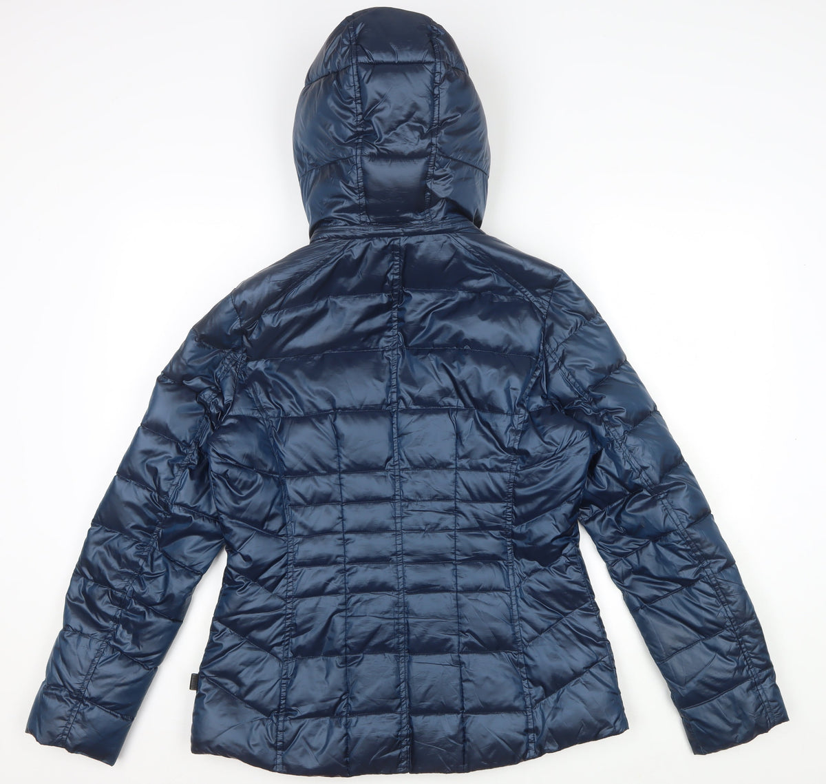 Andrew Marc Women’s Blue Small Hooded Down Puffer Jacket
