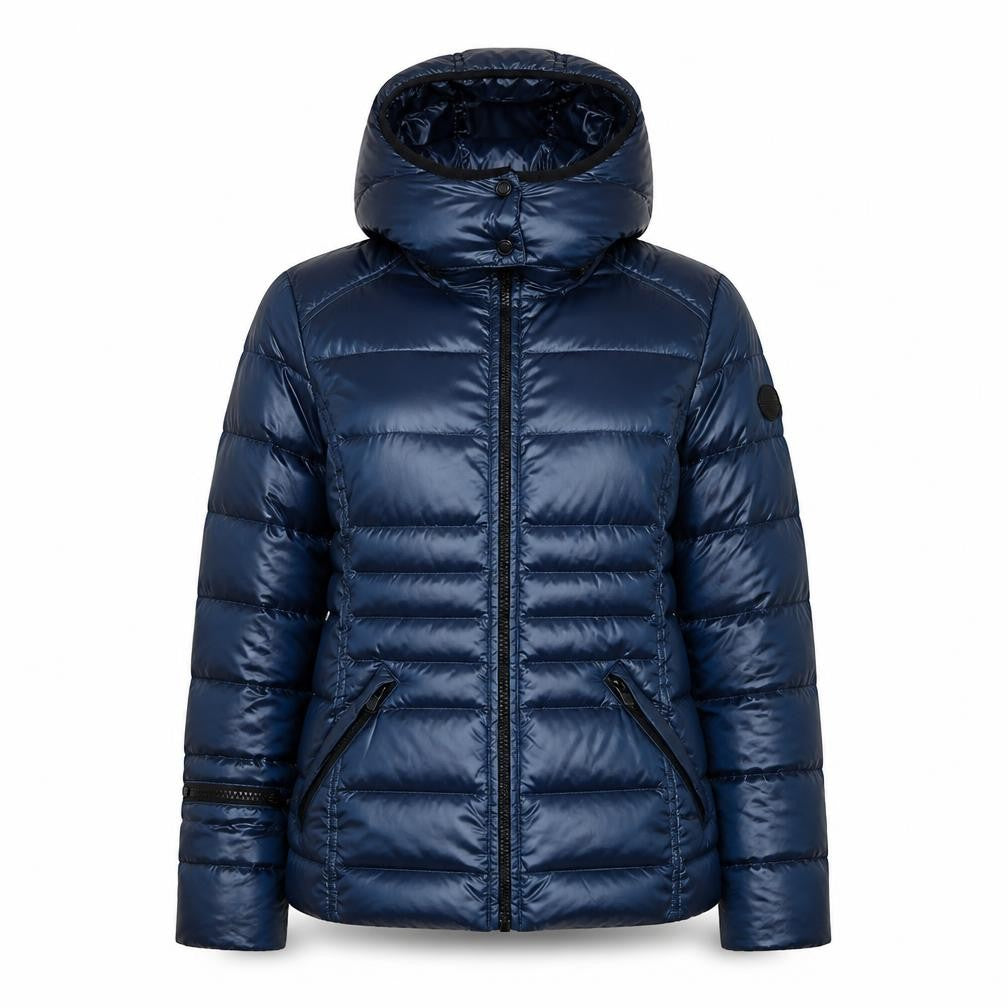 Andrew Marc Women’s Blue Small Hooded Down Puffer Jacket