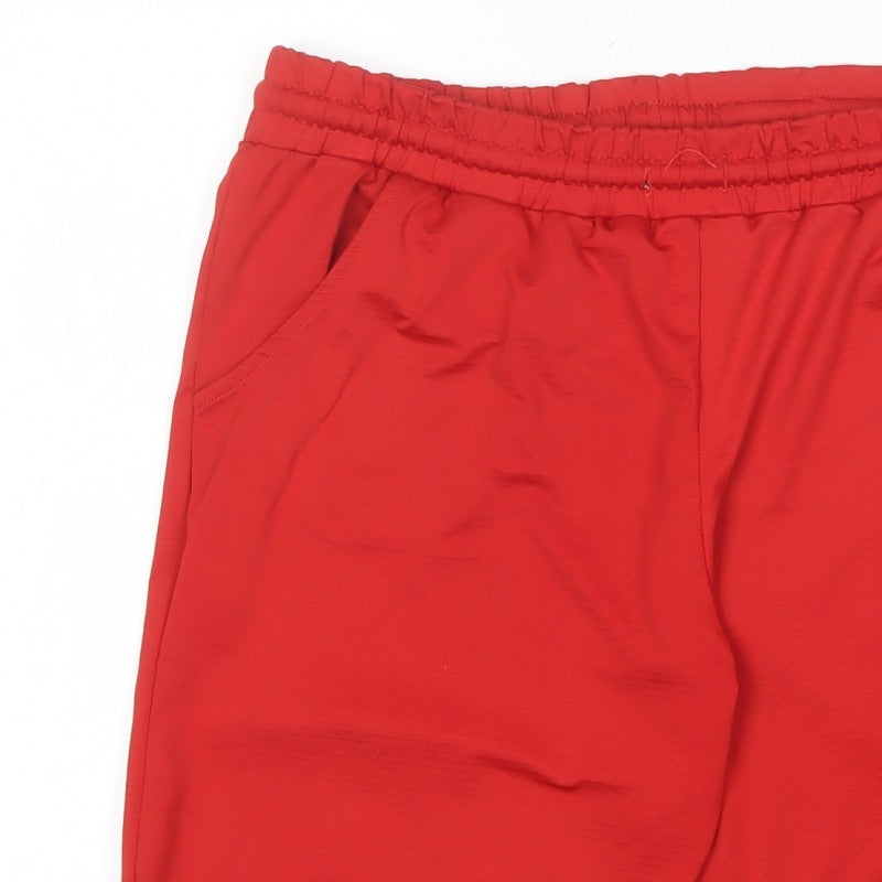 Under Armour Men’s Red M Athletic Training Shorts Elastic Waist Pockets