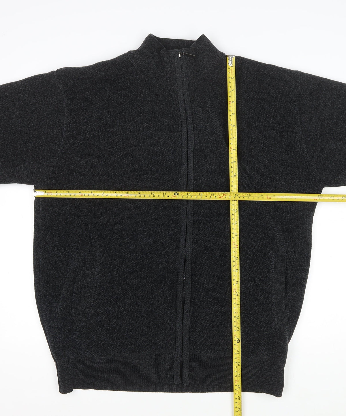 Charles Norton Men’s Black 2XL Fleece Full Zip Jacket