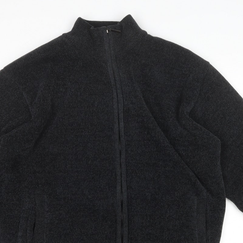 Charles Norton Men’s Black 2XL Fleece Full Zip Jacket