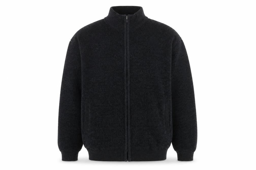Charles Norton Men’s Black 2XL Fleece Full Zip Jacket