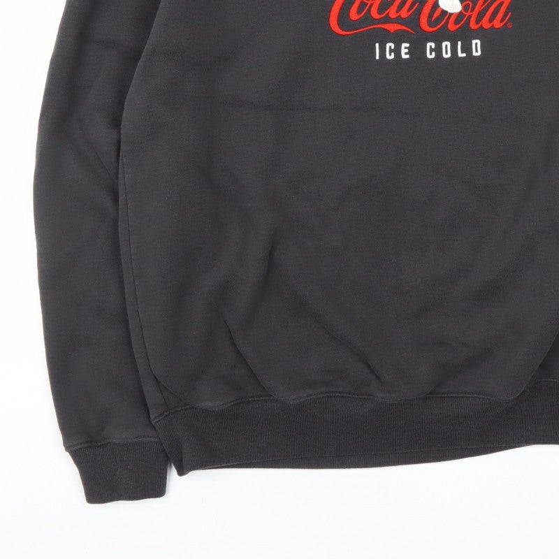 Hollister Men’s Black M Coca-Cola Ice Cold Boxy Fit Sweatshirt