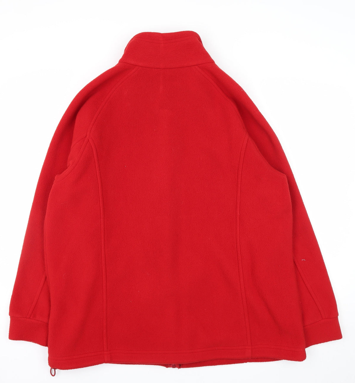 Marks and Spencer Women's Red UK 16 Fleece Basic Zip Jacket