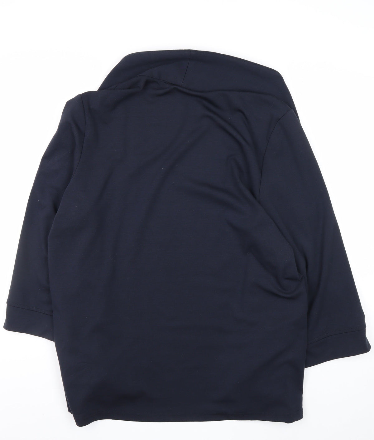 River Island Women Blue UK 18 Shawl Lapel Open Front Blazer