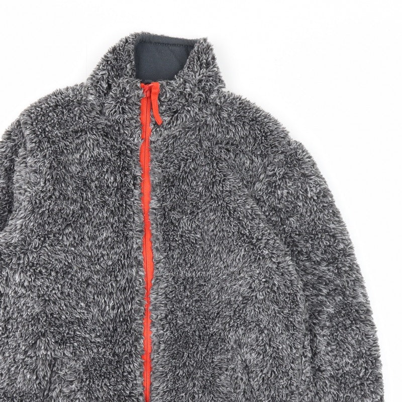 Mountain Warehouse Boys Grey Fleece Jacket 5-6 Years Full Zip Pockets
